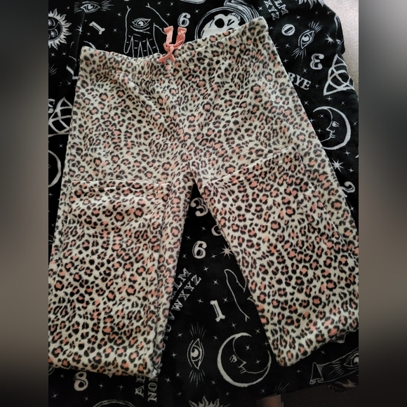 Arctic trail plush fleece pj pants, Leopard print. Women's xl. - Picture 6 of 10